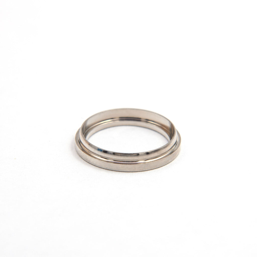 Fighting Butt Finish Ring — Nickel Silver