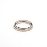 Fighting Butt Finish Ring — Nickel Silver