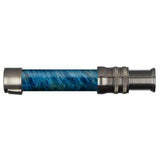 Down-Locking Black Nickel Dyed: Aqua Blue Wood Reel Seats, Size: 740_560
