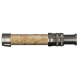 Spey Down-Locking Black Nickel Maple Burl Light Wood Reel Seats, Size: 740_560