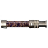 Spey Down-Locking Nickel Silver Double Dyed: Purple Cream (Dark) Wood Reel Seats, Size: 740_560