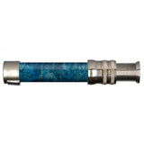 Spey Down-Locking Nickel Silver Dyed: Blue Burl (Light) Wood Reel Seats, Size: 740_560