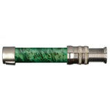 Spey Down-Locking Nickel Silver Dyed: Emerald Green Wood Reel Seats, Size: 740_560