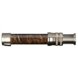 Down-Locking Nickel Silver Maple Burl (Dark) Wood Reel Seats, Size: 740_560
