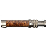 Spey Down-Locking Nickel Silver Black Lined Spalted Maple Wood Reel Seats, Size: 740_560