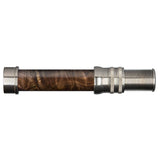 Up-Locking Nickel Silver Maple Burl (Dark) Wood Reel Seats, Size: 740_560