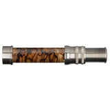 Up-Locking Nickel Silver Black Lined Spalted Alder Wood Reel Seats, Size: 740_560