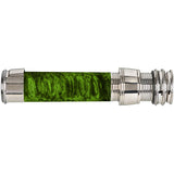 Dyed Maple (Green) Nickel Silver Spey Down-Locking Reel Seats Size: 740_560
